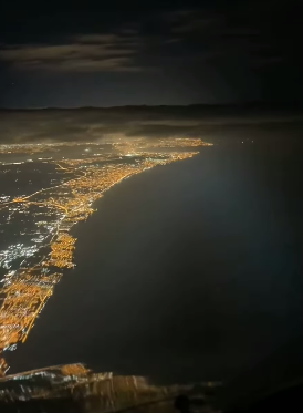 This viral video was recorded from inside a plane at night and shows what the world looked like from the sky.