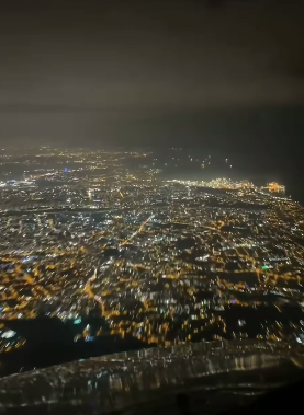 This viral video was recorded from inside a plane at night and shows what the world looked like from the sky.