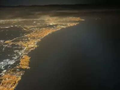 This Viral Video Was Shot From Inside A Plane At Night, Showing How The World Appeared From The Sky