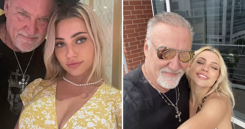 According to sources, the 23-year-old girl's name is Willow, and she is dating a 62-year-old man named David. They met on the dating app Tinder. 