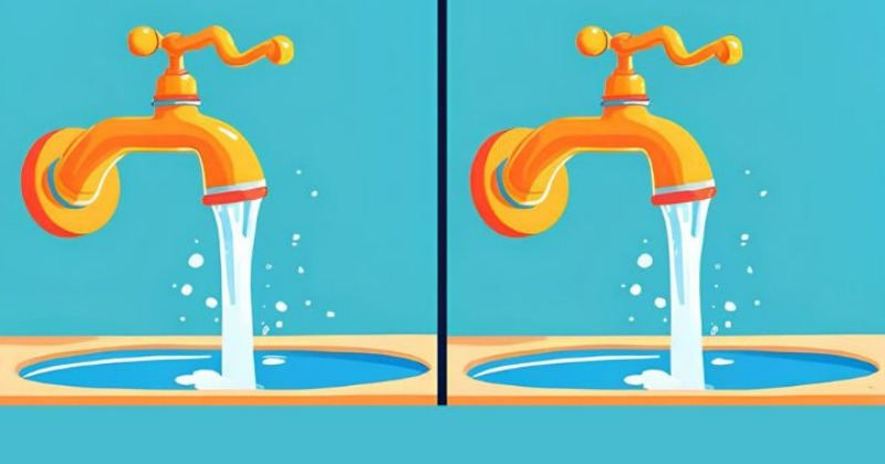 Optical Illusion Only Water Savers Can Spot 3 Differences Hidden In