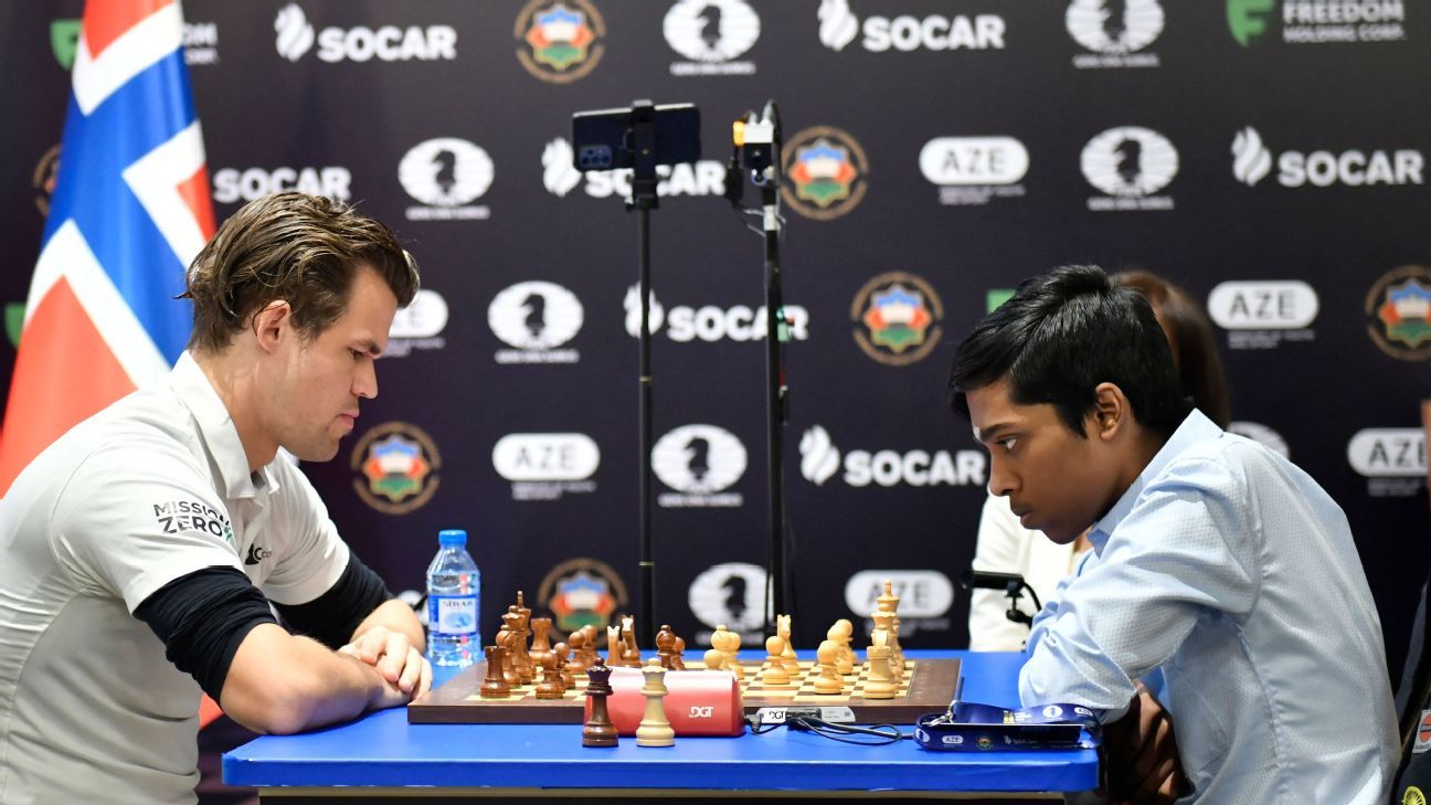 FTX Crypto Cup: Praggnanandhaa beats Carlsen in final round but