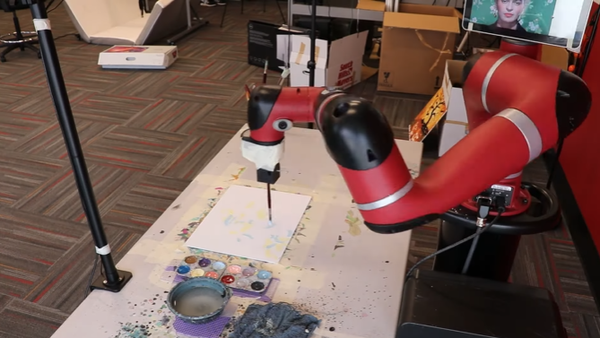 This new AI experiment uses robot swarms to make paintings - Thred Website