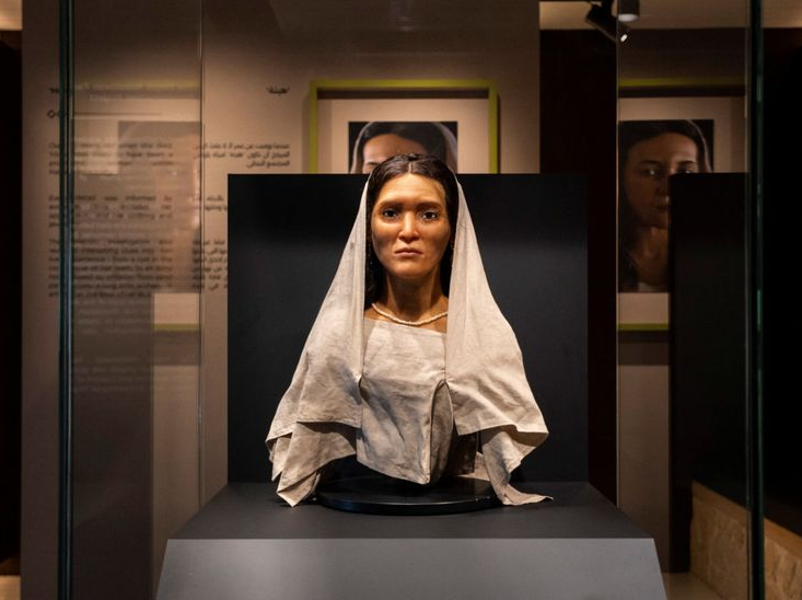 saudi arabia reconstructed face of 2,000-year-old Nabataean woman