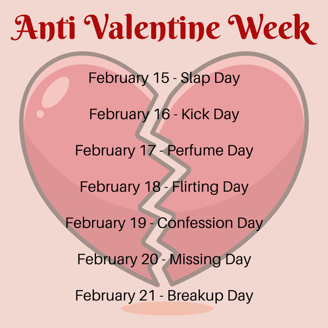 Anti-Valentine's Week 2023: From Slap Day To Breakup Day, Here's All About  Anti-Valentine's Week