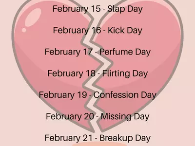 Anti-Valentine’s Week 2023: From Slap Day To Breakup Day, Here's All About Anti-Valentine's Week