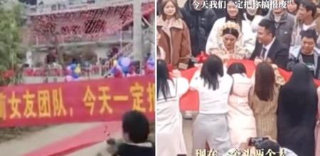 Ex Girlfriends Crash Chinese Mans Wedding