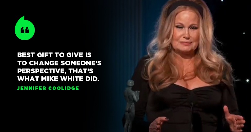 Jennifer Coolidge Tearfully Remembers Her Parents as She Accepts Her SAG  Award For The White Lotus - POPSUGAR Australia