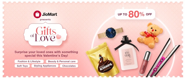 Jiomart Upcoming Sales 2023, Get exciting offers up to 80% OFF 14 Jio Mart Valentine's Day Sale