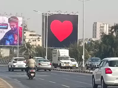 heart hoardings valentines day