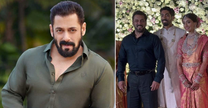 Salman Khan Attends Pooja Hegdes Brothers Marriage In Mangalore Picture Goes Viral Online