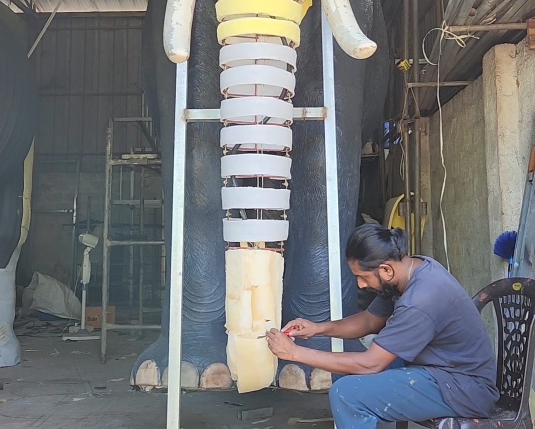 Meet The Artists Who Created The Robotic Elephant Irinjadappilly Raman That Debuted In A Kerala