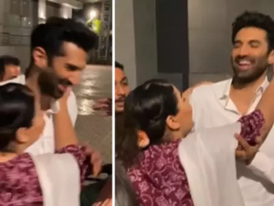 Aditya Roy Kapoor Pushes Female Fan Who Tried To Kiss Him Forcefully
