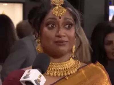 Annette Philip Wears Kanjivaram Silk Saree To Grammy Awards 2023