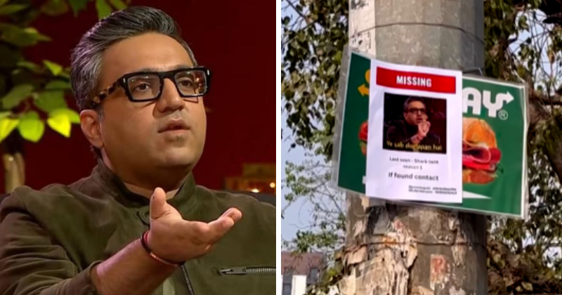 Ashneer Grover Fans Put Missing Posters On Roads