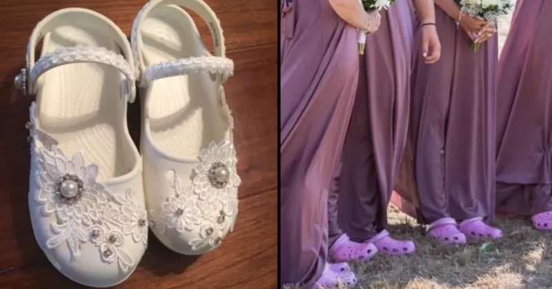 Crocs deals bridal shoes