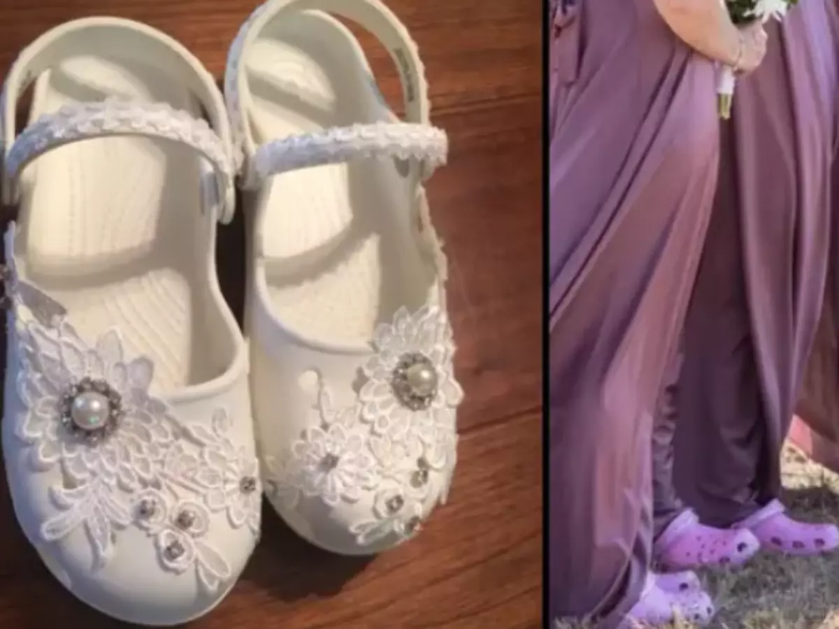 Brides Are Now Wearing Customised Crocs
