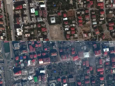 Before and after satellite images show scale of earthquake destruction in Turkey