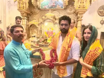 Katrina Kaif And Vicky Kaushal Begin 2023 By Seeking Blessings At Mumbai’s Siddhivinayak Temple