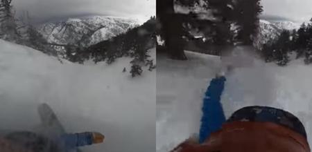 Man Snowboards Through An Avalanche In Viral Video