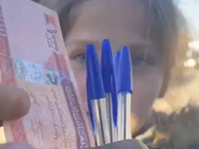Afghan Woman Buys All The Pens From Little Girl Selling Them On Streets