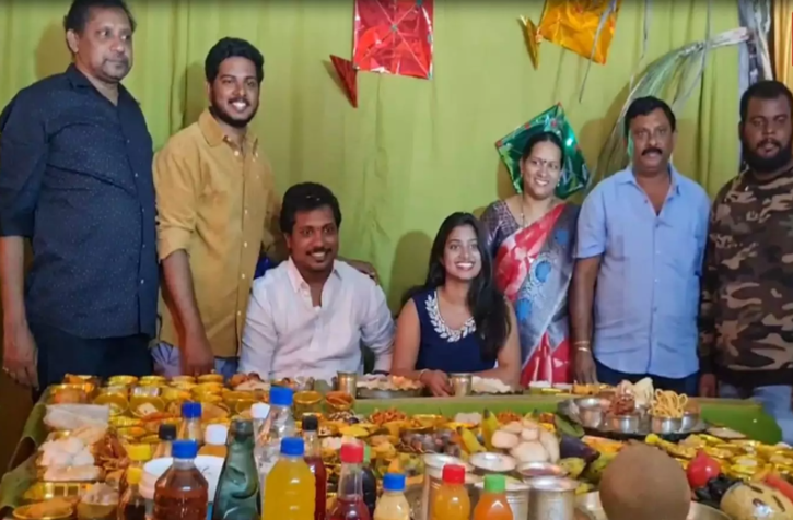 Andhra Pradesh couple serves daughter and son in law 379 food items