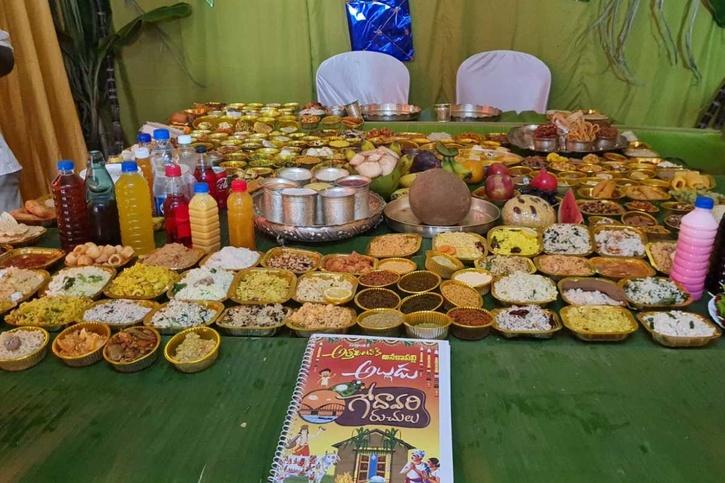 Andhra Pradesh couple serves daughter and son in law 379 food items