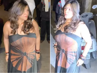 People Say Ekta Kapoor 'Needs A Stylist' As She Steps Out Wearing 'Uncomfortable' Satin Dress