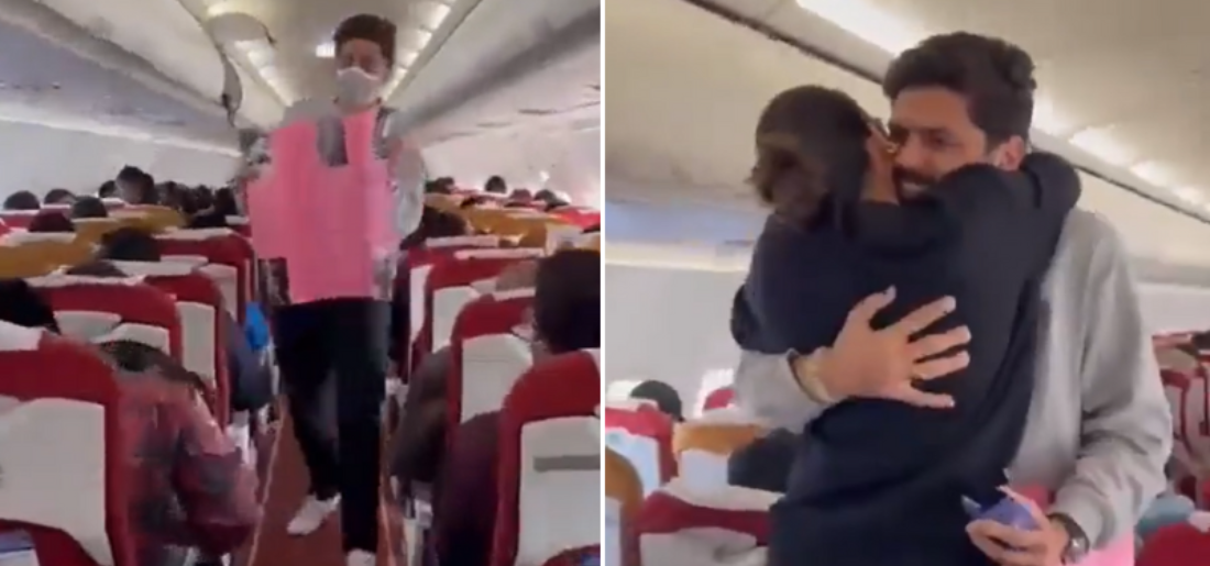 Man Proposes To Girlfriend On An Air India Flight
