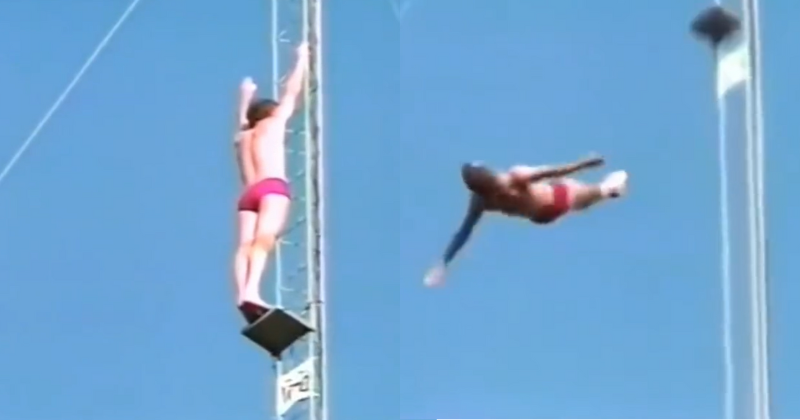 Old Video Of High Diver Jumping 172 Feet Viral Again