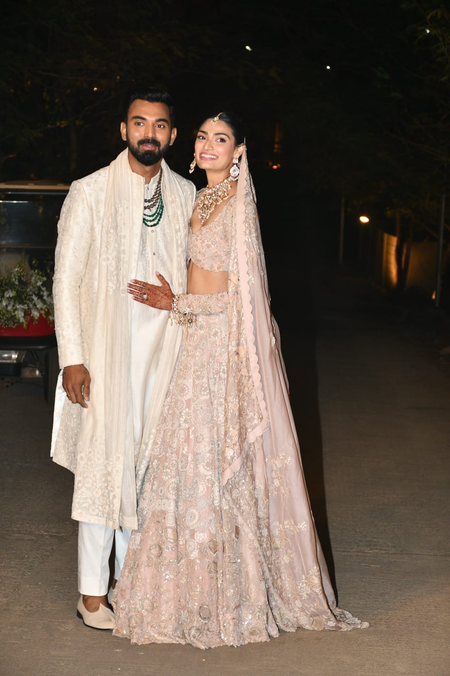 Athiya Shetty And KL Rahul Joyfully Pose For Pictures After Their Wedding