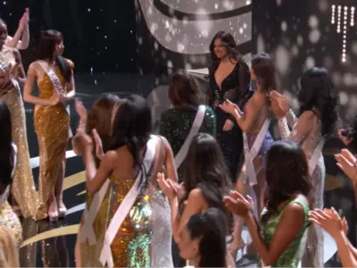 Harnaaz Sandhu Cries, Nearly Falls During Her Final Walk At Miss Universe 2023, Video Viral