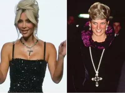 Kim Kardashian Paid Nearly Rs 1.6 Crore To Buy Princess Diana's Attallah Cross Diamond Pendant