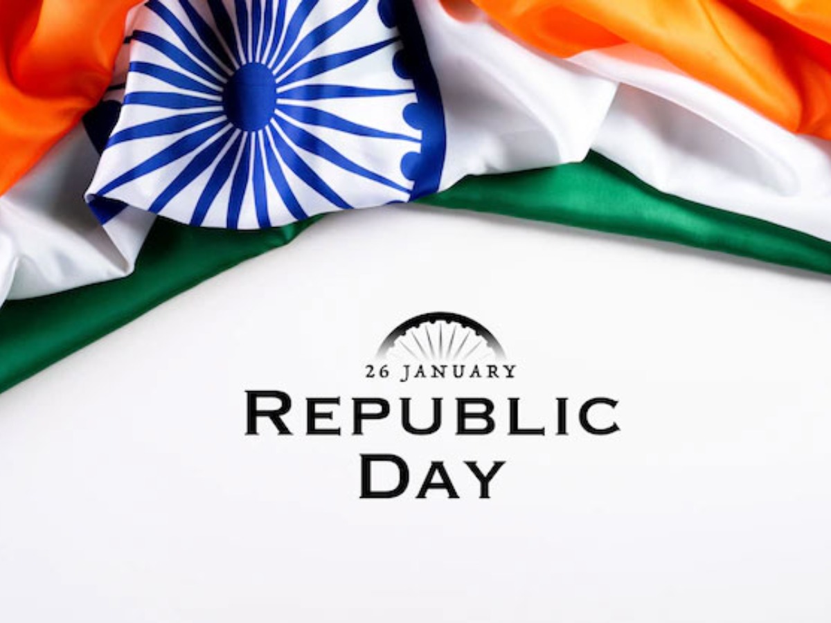 Indian Republic Day Greeting With 26 January Logo Design Tri Color, Happy Republic  Day, 26 January, Gantantra Diwas PNG and Vector with Transparent Background  for Free Download