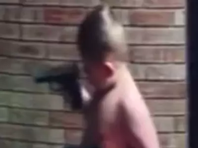 Toddler Plays With Gun In Viral Video