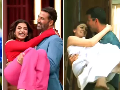 'Please Stop Creepy Uncle,' Say Fans As Video Showing Akshay Kumar Lifting Actresses Goes Viral