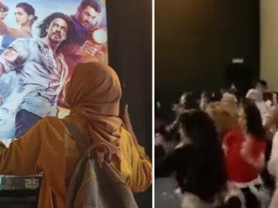 Craze For Pathaan Has Reached Indonesia As Well! Watch How SRK Fans Dance Together In Theatre