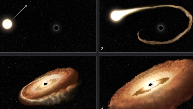 Black Holes Spotted Eating Stars So Fast That The Winds Reach One Quarter Of The Speed Of Light