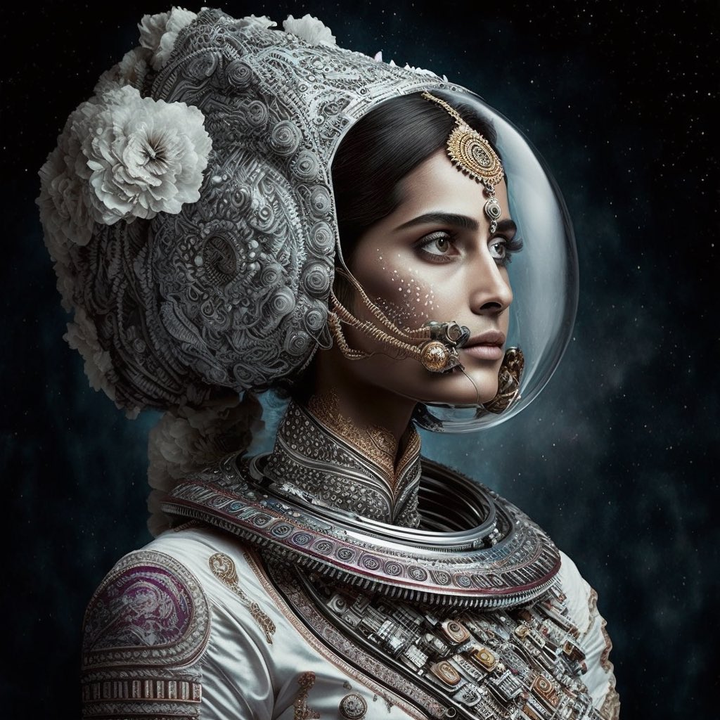 Artist Uses AI To Create Images Showing Astronauts As Brides