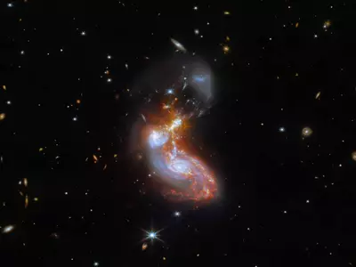 James Webb Space Telescope Captures A Gorgeous Merging Pair Of Galaxies