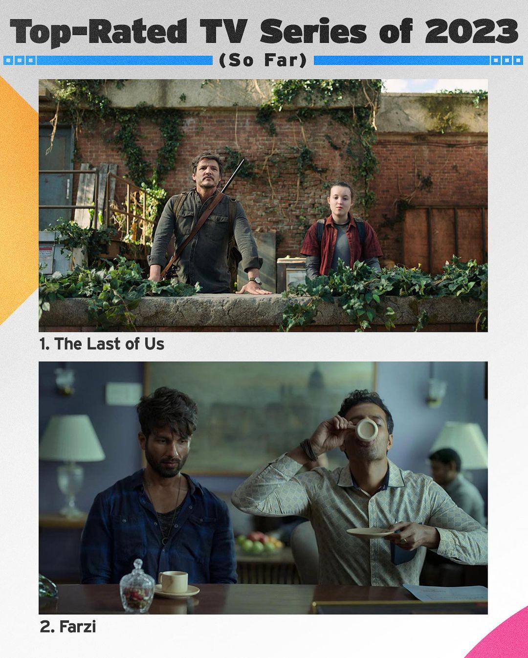 The Last of Us is the highest rated TV series on IMDb when looking