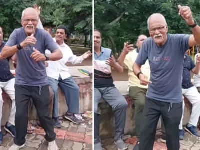 An Elderly Man's Sweet Dance Is Going Viral To 'Uden Jab Jab Zulfen Teri'