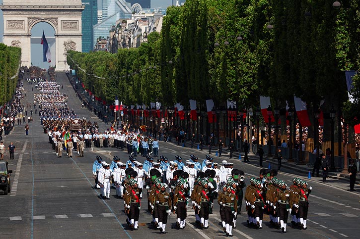 Indian Army march in France