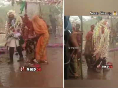Even In Heavy Rain, The Couple Did Not Give Up On Their Phera