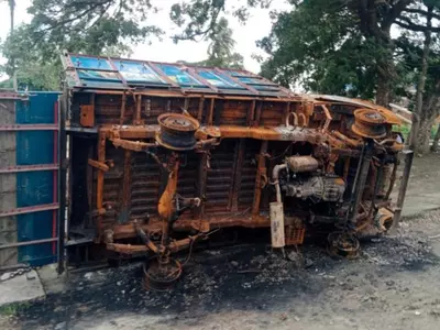 Explosives were hurled, vehicles set afire and two people died in Bhangar in the widespread violence that took place on June 15, the last day of filing nomination papers