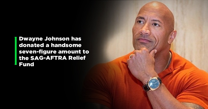 Dwayne The Rock Johnson Makes Milestone 7-Figure Donation to SAG-AFTRA  Relief Fund