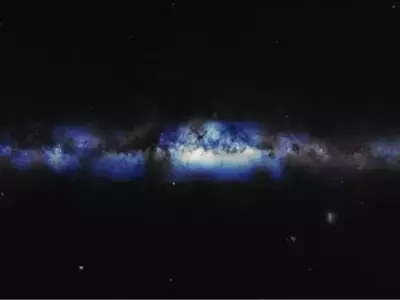 New Image Of 'Ghost Particles' Reveals Unique View Of Milky Way Galaxy