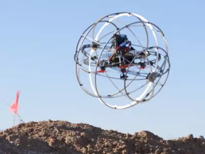 Spherical Cage Robot Can Fly And Roll, Taking Autonomous Inspection To New Heights