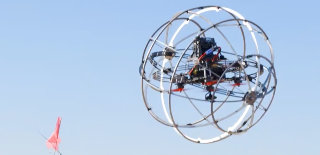 Spherical Cage Robot Can Fly And Roll, Taking Autonomous Inspection To New Heights