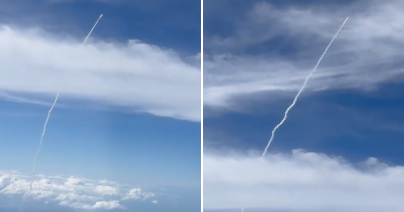 Take a look at the takeoff of Chandrayaan-3 from an airplane
